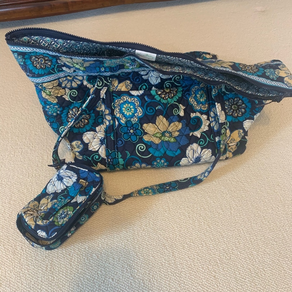 Vera Bradley Large Tote and Cosmetic Case